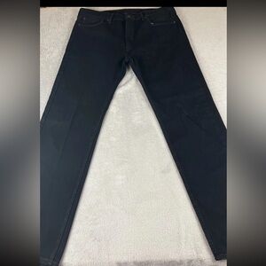 Levis 505 Regular fit mens black denim jeans size 38x34